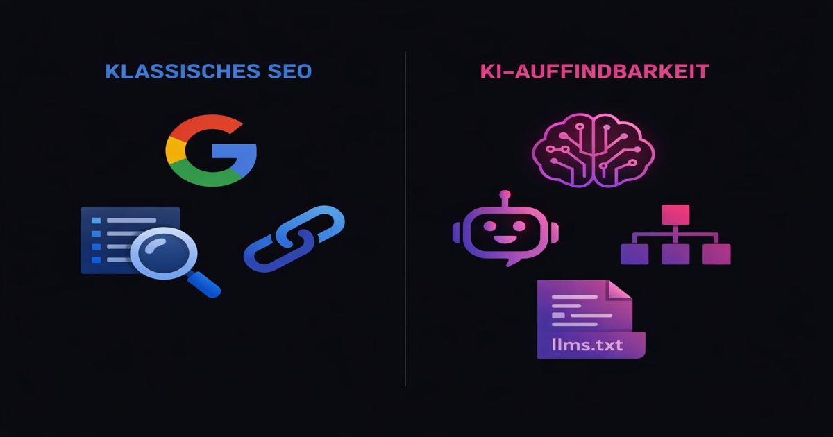 Klassisches SEO vs. KI-Auffindbarkeit im Vergleich